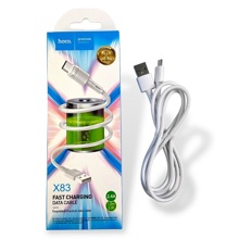 Телефонный кабель для Micro USB- USB, 1 м, 2 а, материал пвх, цвет белый