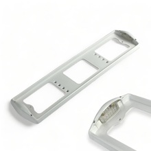 Рамка номерного знака пластик, цвет белая, с боковой подсветкой