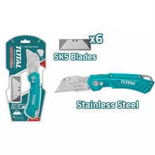 Нож складной 180мм трапециевидное лезвие (+6 лезвий)