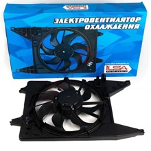 Электровентилятор охлаждения Largus с кондиционером (с кожухом и резист.)