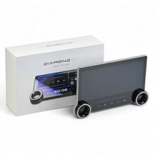 Магнитола Android двухдиновая экран 10,8, 2+32G, DSP, QLED, CarPlay, Wi-Fi, с рамками, с кулером