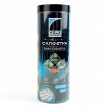 Набор салфеток из 14-ти шт 30*30 см микрофибра в тубусе