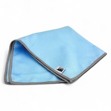 Салфетка 30*40 см Glass Diamond из микрофибры для стекол Рыбья чешуя, цвет голубой50