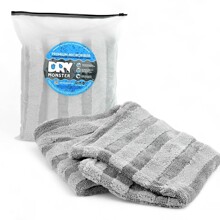 Полотенце 50*80 см XXL HYBRID микрофибра для сушки авто, цвет серый