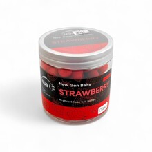 Бойлы вареные насадочные в дипе NGB Strawberry (клубника) 15мм (300 г, банка)