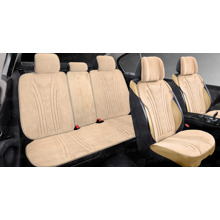 Комплект накидок на весь салон TORNADO PLUS, материал алькантара, цвет бежевый, строчка бежевый, кант бежевый