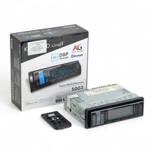 Магнитола 5003 BT, 12V, подсветка 7 цветов, AUX, Bluetooth, пульт