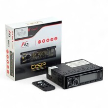 Магнитола AG-8001 BT, 12V, подсветка 7 цветов, AUX, Bluetooth, пульт, Android,IOS (SONY-GRAFF)