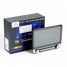 Магнитола двухдиновая 9, + переходная рамка на 10 дюймов, 4+64G (Android 13, 4K ULTRA HD, WI FI, кулер) Graff-Tesla