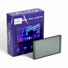 Магнитола двухдиновая A4, 9, 4+64G (Android 15, Carplay, WI FI, кулер)