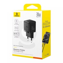 Телефонное сетевое зу 1 usb type-c, power delivery, quick charge 3.0, 30w, 3a, цвет черный