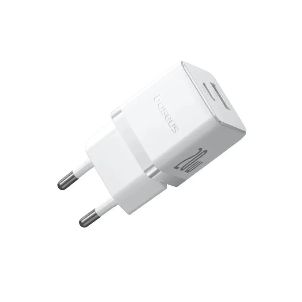 Телефонное сетевое зу 1 usb type-a, usb type-c + провод Type-C, 20W, цвет белый Телефонное сетевое зу 1 usb type-a, usb type-c + провод Type-C, 20W, цвет белый