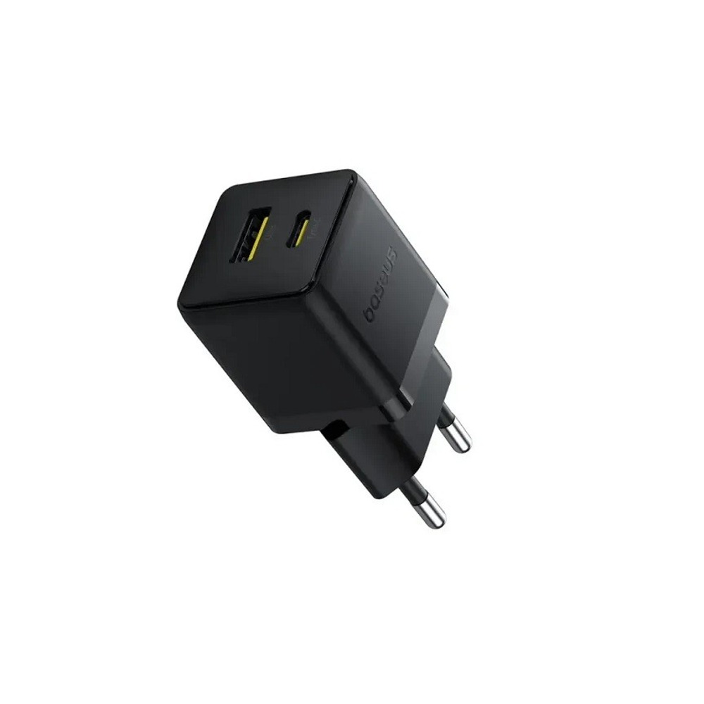 Телефонное сетевое зу 1 usb type-a, usb type-c + провод Type-C, 20W, цвет черный Телефонное сетевое зу 1 usb type-a, usb type-c + провод Type-C, 20W, цвет черный