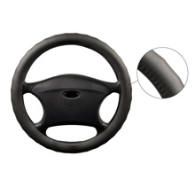 Оплетка из эко-кожи Серая гладкая (м)