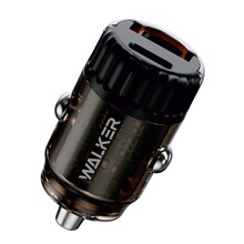 Телефонное азу 1 usb / 1 type cx порт, быстрый заряд QC3.0-PD, 36W, 24W цвет черный