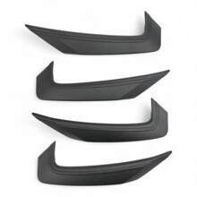 Накладка ручек дверей Веста NG кожа черная строчка