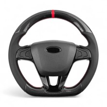 Руль 2107-2121 ваз-нива карбон красный