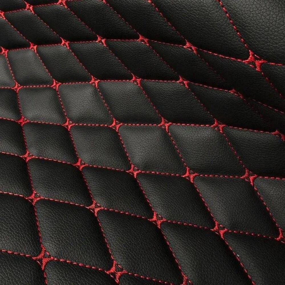 Кожа пвх level ромб 1 метр на поролоне 5 мм, рисунок бабочка, цвет черный, нитка красная, толщина 0,6 мм, ширина 140см Кожа пвх level ромб 1 метр на поролоне 5 мм, рисунок бабочка, цвет черный, нитка красная, толщина 0,6 мм, ширина 140см