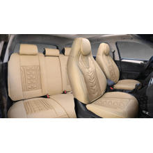 Комплект накидок на весь салон 5D Drift PLUS, материал ЭкоКожа, цвет бежевый, кант бежевый