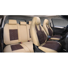 Комплект накидок на весь салон 5D Drift PLUS, материал ЭкоКожа, цвет бежевый, кант темно коричневый