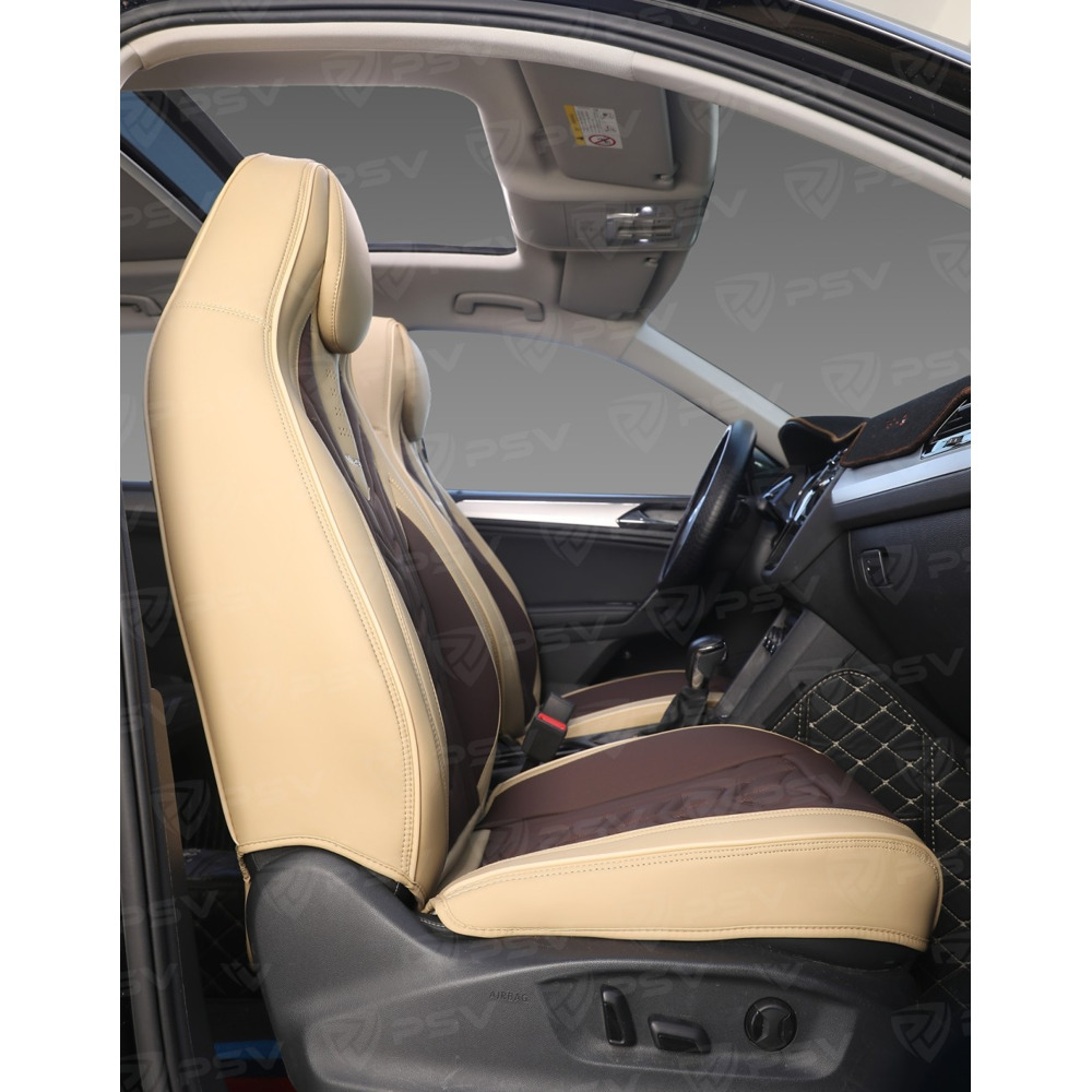 Комплект накидок на весь салон 5D Drift PLUS, материал ЭкоКожа, цвет бежевый, кант темно коричневый Комплект накидок на весь салон 5D Drift PLUS, материал ЭкоКожа, цвет бежевый, кант темно коричневый