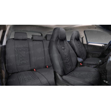 Комплект накидок на весь салон 5D Drift PLUS, материал ЭкоКожа, цвет черный, кант черный