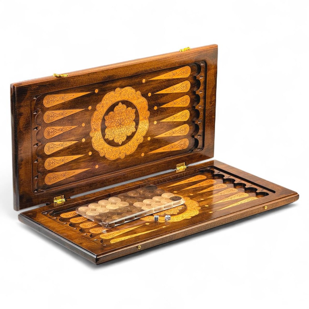 Нарды резные из бука, размер 60*29 см Нарды резные из бука, размер 60*29 см