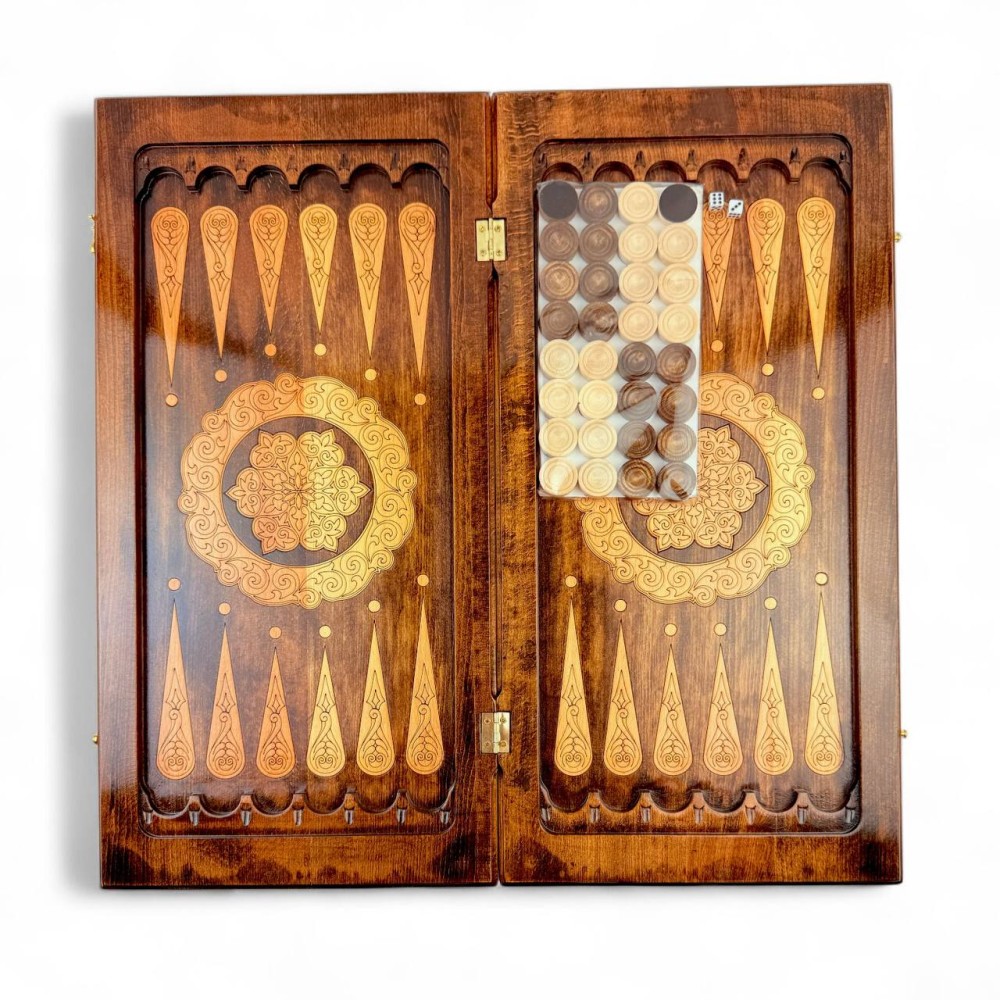 Нарды резные из бука, размер 60*29 см Нарды резные из бука, размер 60*29 см