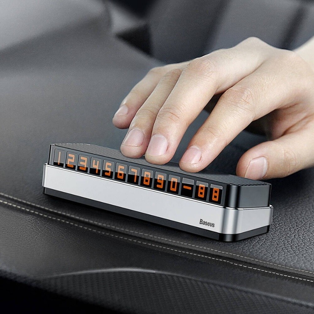 Табличка с номером телефона для автомобиля цвет черный Табличка с номером телефона для автомобиля цвет черный