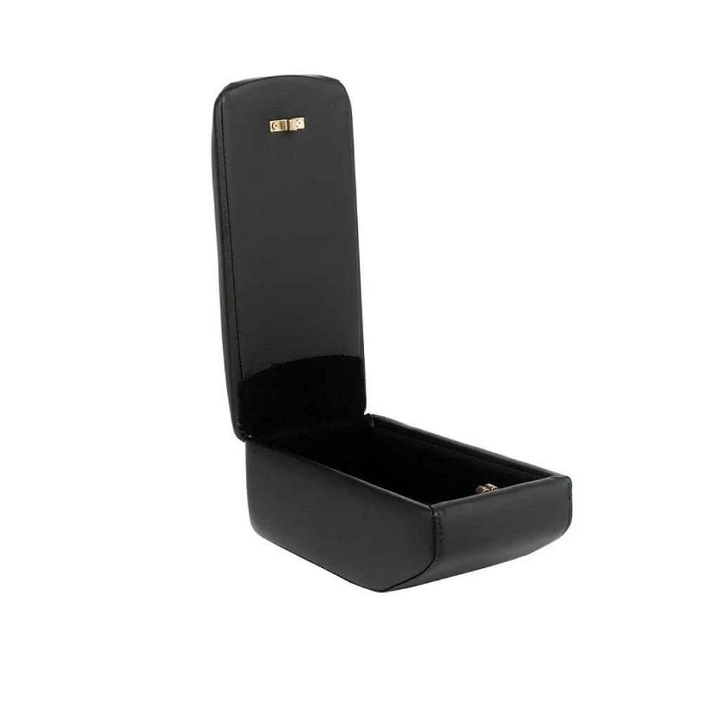 Бокс - подлокотник для газель водительский, синий квадрат, черный, кож.зам. Бокс - подлокотник для газель водительский, синий квадрат, черный, кож.зам.