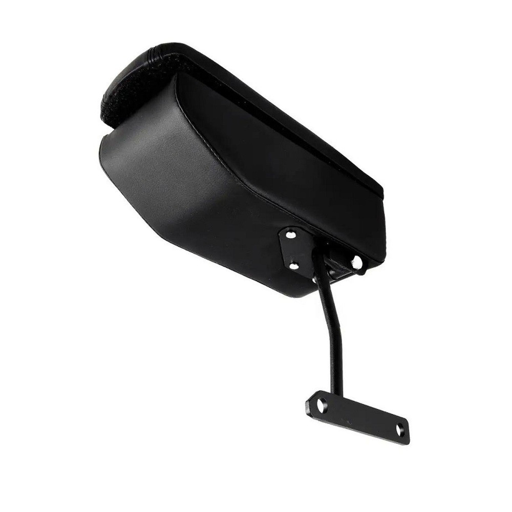 Бокс - подлокотник для газель водительский, синий квадрат, черный, кож.зам. Бокс - подлокотник для газель водительский, синий квадрат, черный, кож.зам.