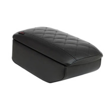 Бокс - подлокотник для лада 1118, черный квадрат, черный, кож.зам.