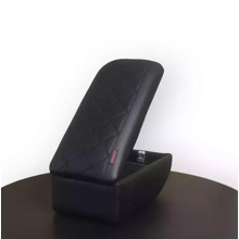 Бокс - подлокотник для лада 2107, черный квадрат, кож.зам. черный