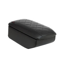 Бокс - подлокотник для лада 2110, черный квадрат, черный, кож.зам.