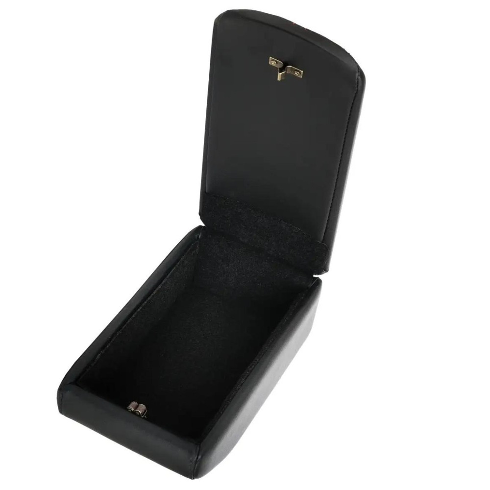 Бокс - подлокотник для лада 2110, черный квадрат, черный, кож.зам. Бокс - подлокотник для лада 2110, черный квадрат, черный, кож.зам.