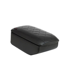 Бокс - подлокотник для лада 2190 fl, черный квадрат, черный, кож.зам.