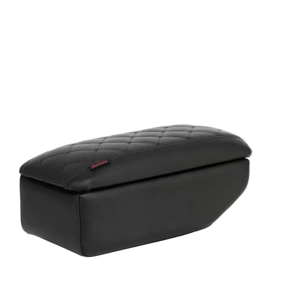 Бокс - подлокотник для лада 2190 fl, черный квадрат, черный, кож.зам. Бокс - подлокотник для лада 2190 fl, черный квадрат, черный, кож.зам.