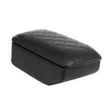 Бокс - подлокотник для лада 2190,1118-2,датсун Ми-До, Он-До, черный квадрат, кож.зам. черный