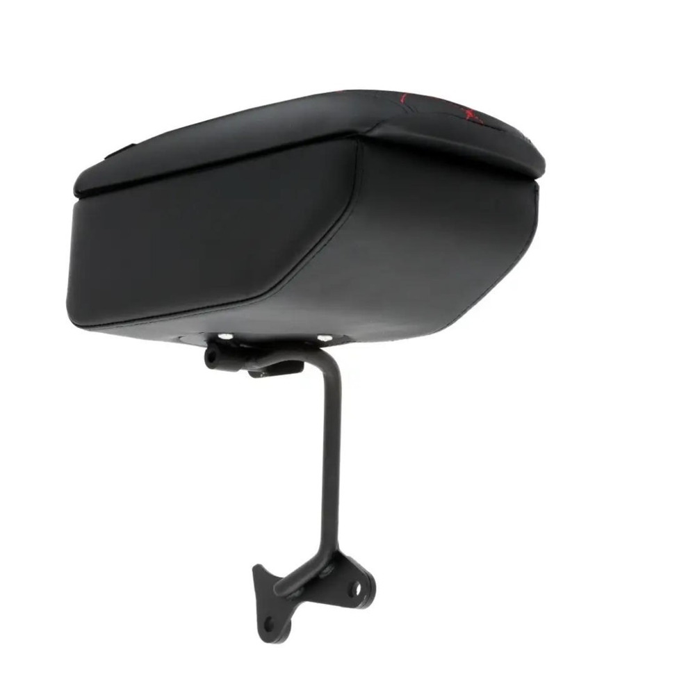 Бокс - подлокотник для лада веста, красный квадрат, черный, кож.зам. Бокс - подлокотник для лада веста, красный квадрат, черный, кож.зам.