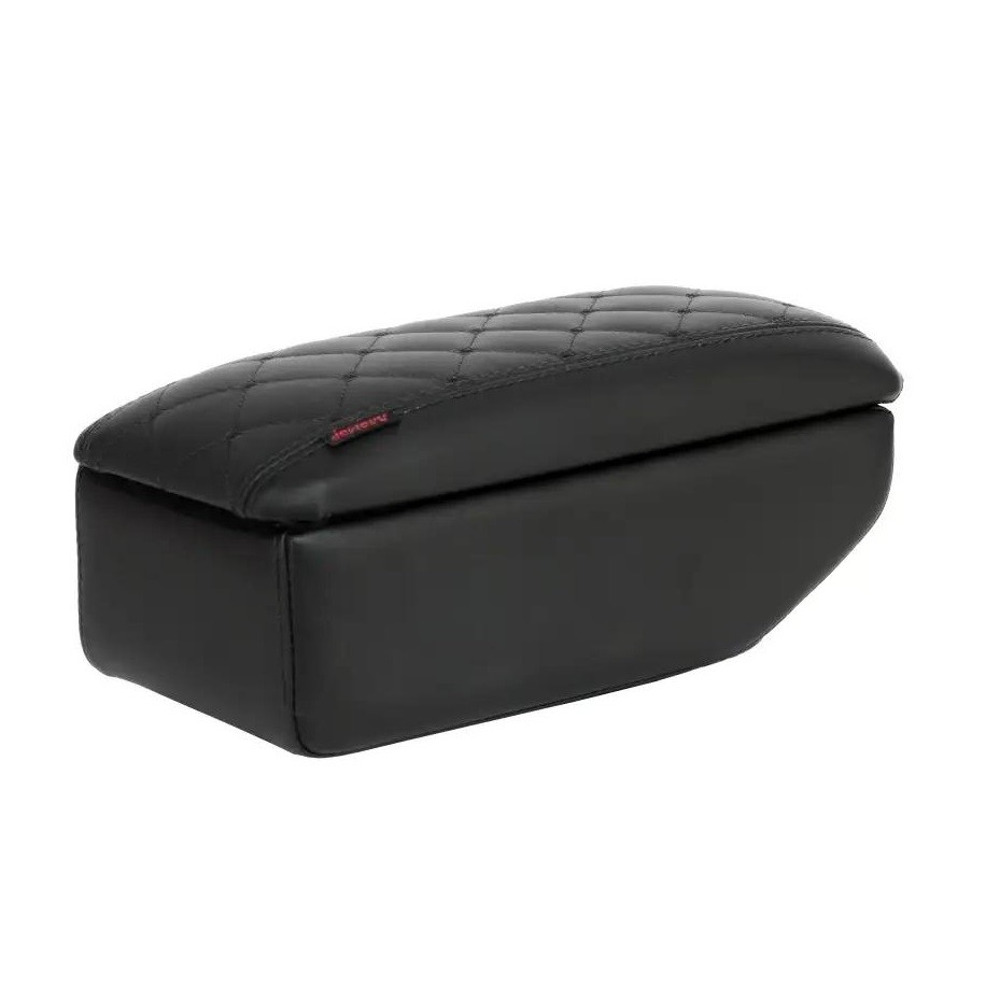 Бокс - подлокотник для лада веста, черный квадрат, черный, кож.зам. Бокс - подлокотник для лада веста, черный квадрат, черный, кож.зам.