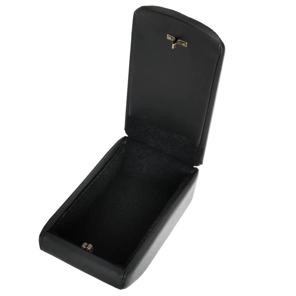 Бокс - подлокотник для лада веста, черный квадрат, черный, кож.зам. Бокс - подлокотник для лада веста, черный квадрат, черный, кож.зам.