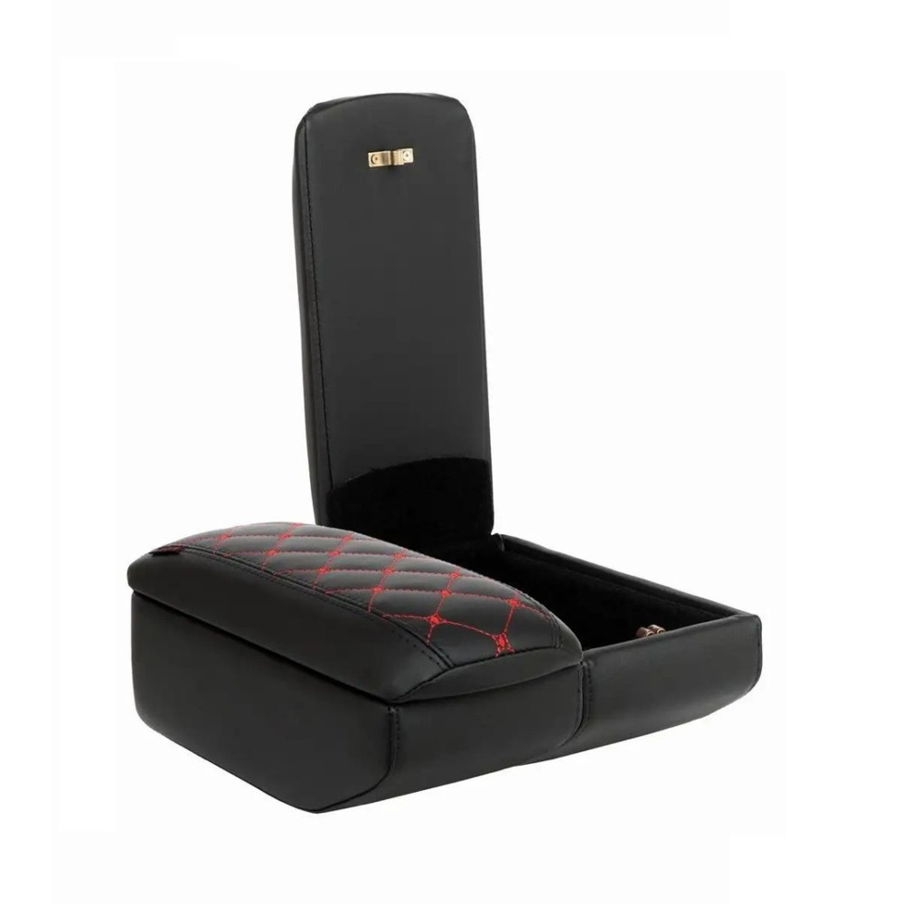 Бокс - подлокотник для лада нива 2121, 21213, 21214, 2131, Урбан, красный квадрат, кож.зам. черный Бокс - подлокотник для лада нива 2121, 21213, 21214, 2131, Урбан, красный квадрат, кож.зам. черный