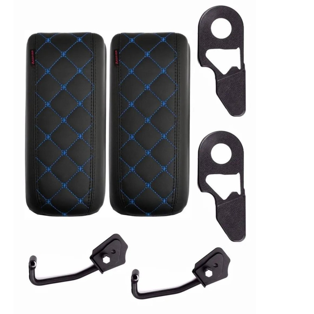 Бокс - подлокотник для лада нива 2121, 21213, 21214, 2131, Урбан, синий квадрат, кож.зам. черный Бокс - подлокотник для лада нива 2121, 21213, 21214, 2131, Урбан, синий квадрат, кож.зам. черный