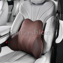 Подушка автомобильная для спины с перфорацией, VIBE, цвет кофе/кофе/кофе