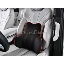 Подушка автомобильная для спины с перфорацией, VIBE, цвет черный/черный/красный