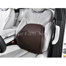 Подушка автомобильная суппорт с памятью для спины, spine, материал ЭкоКожа+сетка с перфорацией, цвет кофе/кофе/кофе