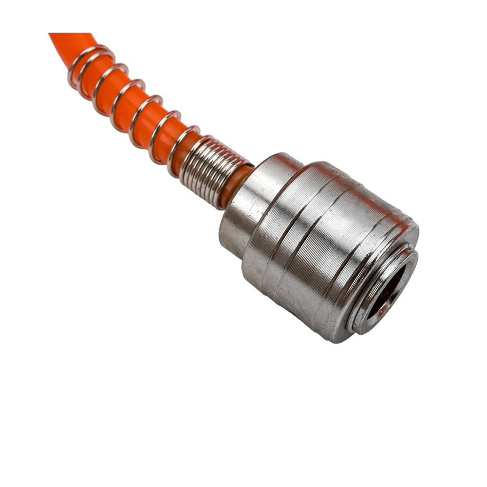 Шланг витой полиуретановый 7мм х 8мм х 15м с быстроразъемами Шланг витой полиуретановый 7мм х 8мм х 15м с быстроразъемами