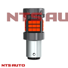 Светодиод S25 1157 (P21W) 2835-36-R 12-24V 2-х конт красный с вентилятором