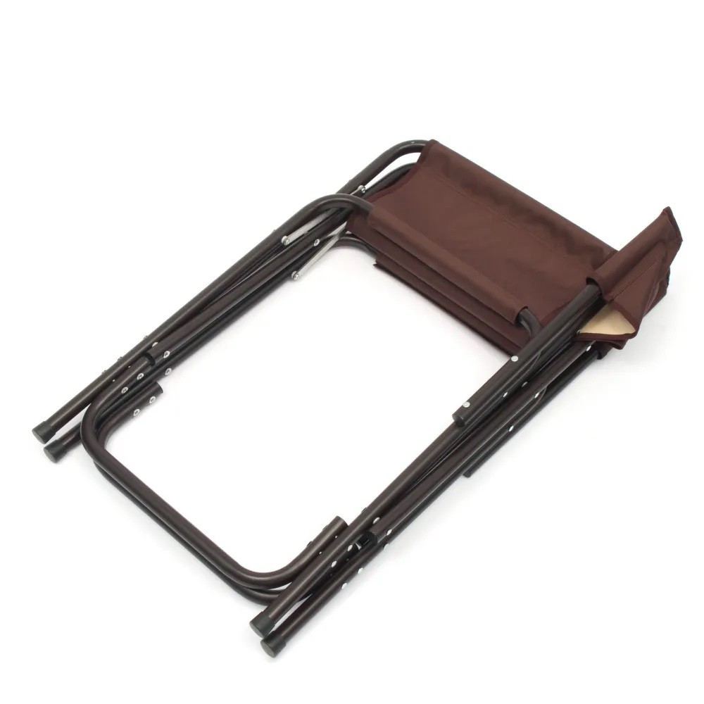 Стул Кресло складное, размер 560*470*830 мм, сталь 22 мм, цвет бежевый/коричневый Стул Кресло складное, размер 560*470*830 мм, сталь 22 мм, цвет бежевый/коричневый