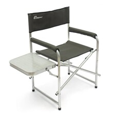 Стул кресло складное со столиком, размер 560*470*830 мм, алюминий 22 мм, цвет хаки